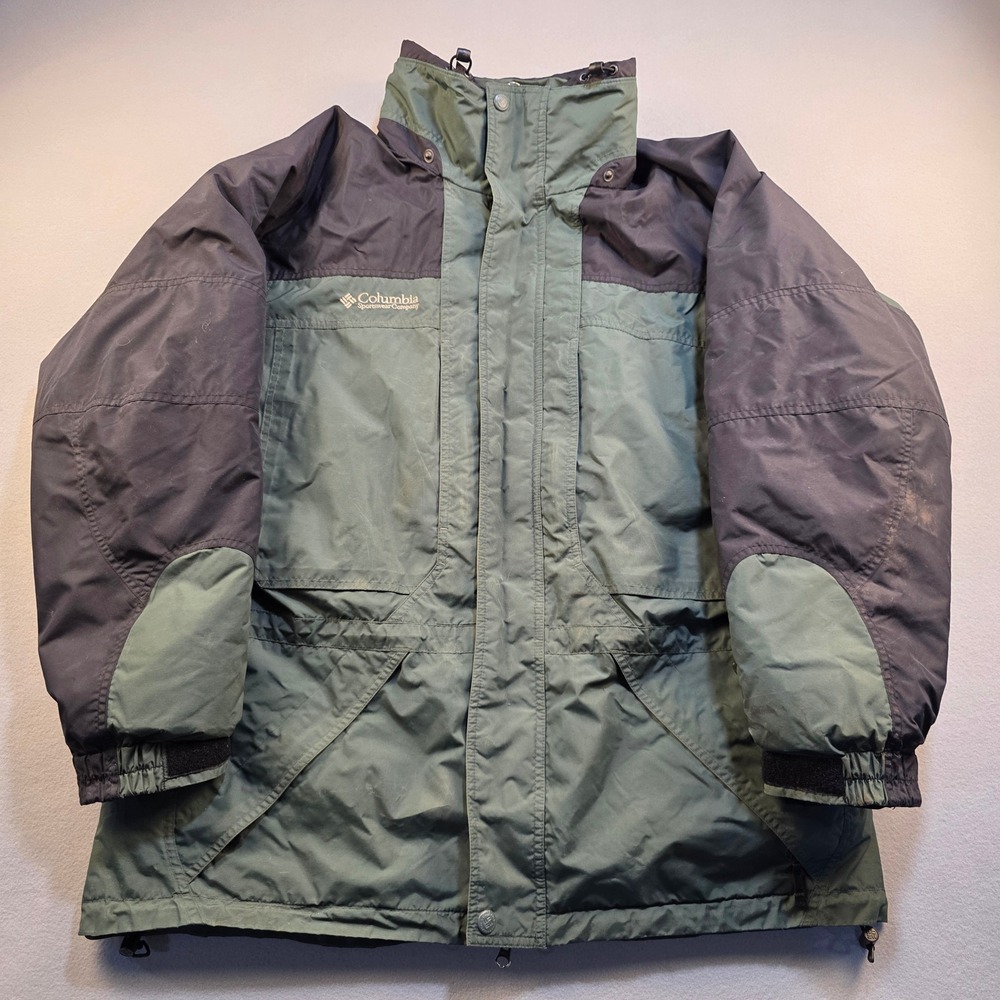 Columbia Sportswear Mens Interchange‎ Jacket Green Black XM7528 Large